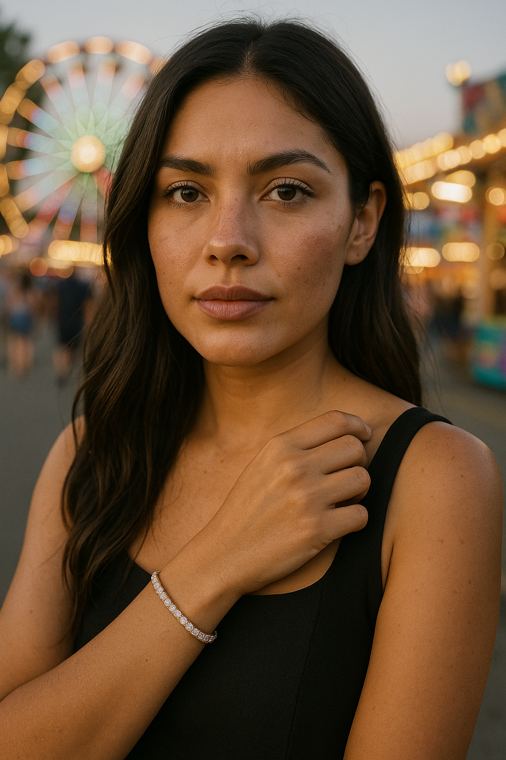 Women's Gold Zirconia Tennis Bracelet – Elegant Wedding & Everyday Fine Jewelry.