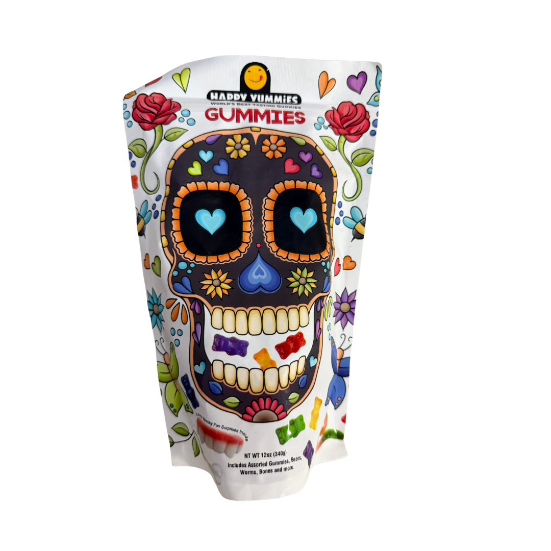 Happy Yummies “Day of the Dead” Assorted Gummies (12oz) – The World’s Best Tasting Gummy Candy